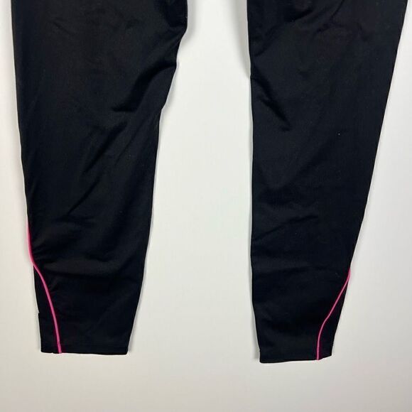 VS Pink High Rise Leggings Workout Athletic Athleisure Black Pink White Logo S - Picture 9 of 11